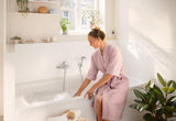 HANSGROHE Rebris S Einhebel-Wannenmischer Aufputz Chrom – Wandmontage, 2 Verbraucher, Temperaturbegrenzung