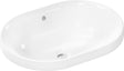 HANSGROHE Xuniva U Einbauwaschtisch 55x40 cm weiß ohne Hahnloch mit Überlauf