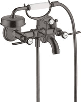 AXOR MONTREUX 2-Griff-Wannenarmatur DN 15, Aufputz, Hebelgriffe, Handbrause, Chrom
