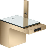 AXOR MyEdition Platte 150 in Leder – Abnehmbare Design-Abdeckung für Waschtischarmaturen