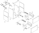 HANSGROHE Xilesa E Waschtischunterschrank 780 mm mit 2 Schubkästen und SoftClose