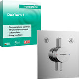 HANSGROHE DuoTurn E Unterputz-Mischer 2 Verbraucher Chrom – Thermostat & Umsteller