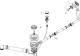 hansgrohe HG Automatische Ab- und Überlaufgarnitur 660 D14-11 BSO in Edelstahl Optic