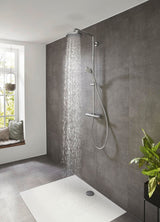 HANSGROHE Showerpipe Croma 220 AIR 1jet DN 15 EcoSmart Chrom mit Thermostat