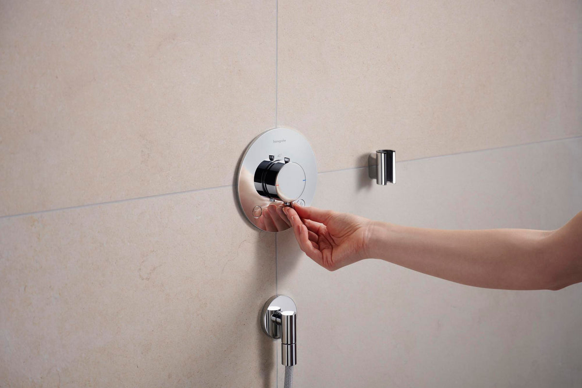 HANSGROHE Porter Fine Brausehalter – Wandhalterung aus Metall für konische Brauseschläuche