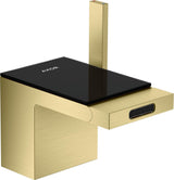 AXOR MYEDITION Einhebel-Bidetmischer ohne Platte polished gold optic mit Push-Open Ablaufgarnitur