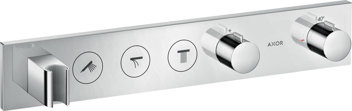 AXOR ShowerSolutions Select Thermostatmodul 530/90 Chrom – 3 Verbraucher, gleichzeitige Nutzung