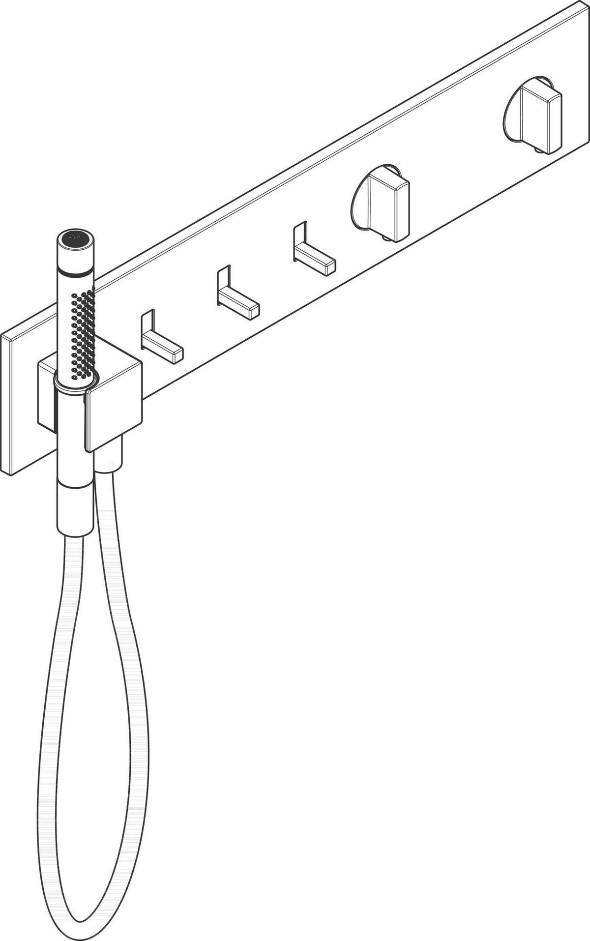 AXOR ShowerComposition Thermostatmodul 540/110 für 3 Verbraucher, chrom – Hansgrohe
