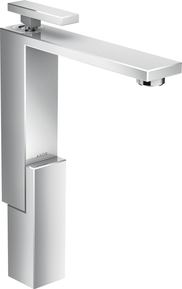 AXOR Edge Waschtischmischer 280 von Hansgrohe – Einhebelmischer mit ComfortZone und Push-Open Ablaufgarnitur in Chrom