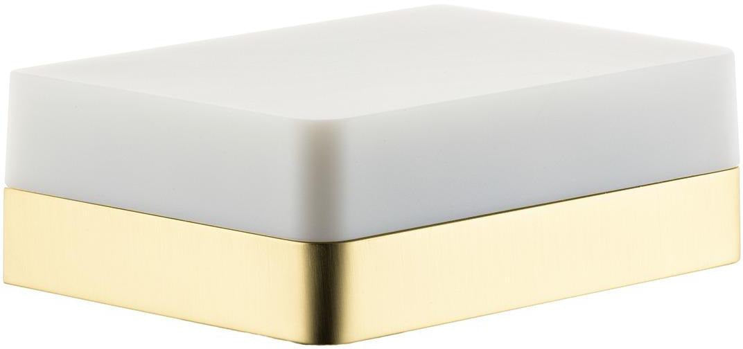 AXOR Universal Softsquare Seifenablage für Dusche, Wandmontage, Glas mit Ablauflöchern, Chrom