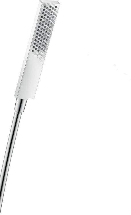HANSGROHE Stabhandbrause Pulsify E 1jet Chrom – PowderRain Strahlart & QuickClean