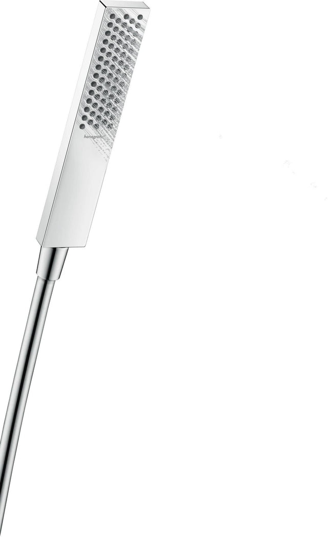 HANSGROHE Stabhandbrause Pulsify E 1jet Chrom – PowderRain Strahlart & QuickClean