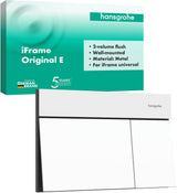 Hansgrohe iFrame Element E Betätigungsplatte mit 2-Mengen-Spülung, Metall, gebürstet