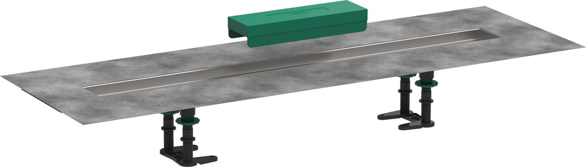 HANSGROHE Installationsset uBox universal für Duschrinnen Fertigsets 600 mm – vormontiertes Dichtvlies & Stellfüße