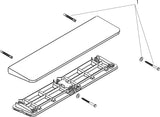 AXOR Universal Circular Ablage 400 mm mattweiß – Wandmontage, Metall, verdeckte Befestigung
