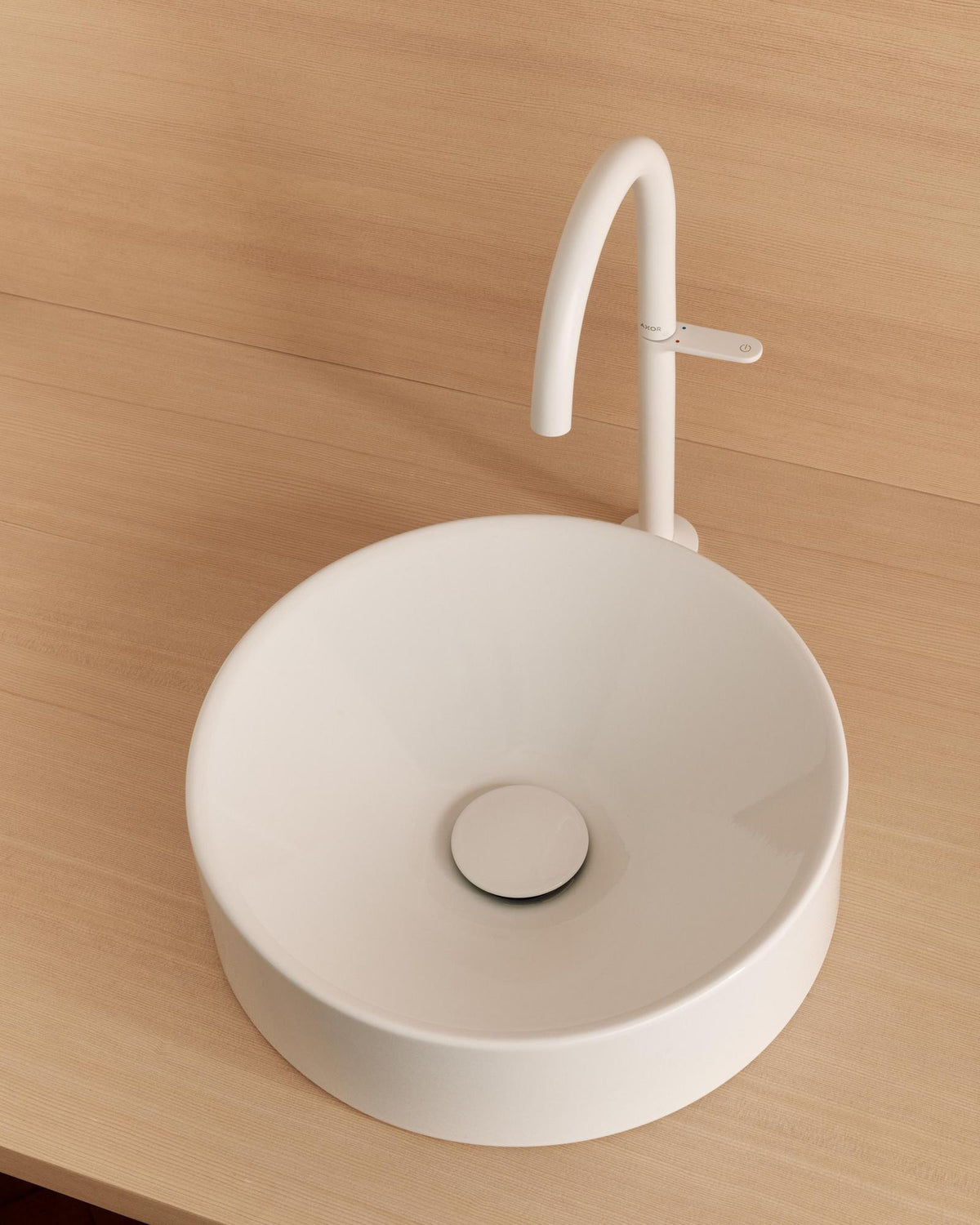 AXOR ONE Select 260 Waschtischmischer mit Push-Open Ablaufgarnitur, chrom