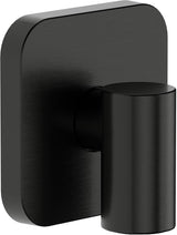 HANSGROHE Wandanschluss FixFit Fine Q mit Rückflussverhinderer – schwarz, 1/2 Zoll, 65 mm Rosette