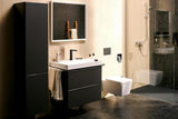 HANSGROHE Xarita E Wandspiegel 800x700 mm mattweiß mit LED-Beleuchtung und IR-Sensor