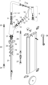 HANSGROHE Metris M71 Einhebel-Küchenmischer 320 mit sBox und Ausziehbrause, Chrom