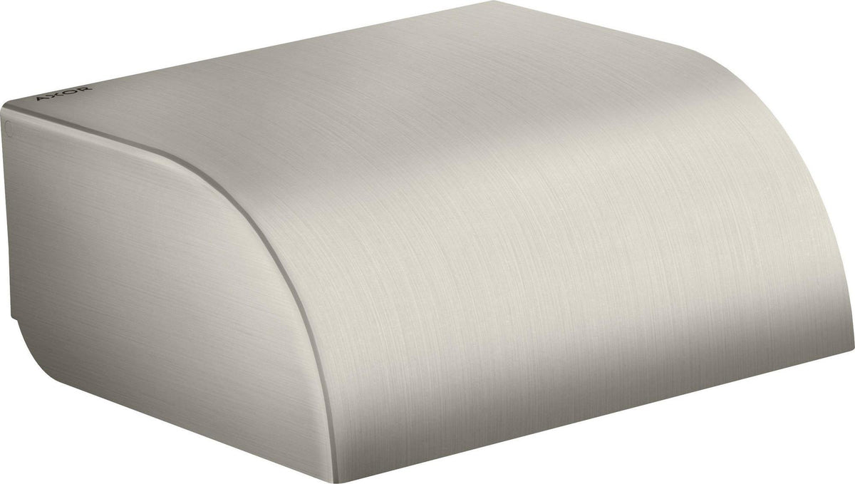 AXOR Universal Circular WC-Papierhalter mit Deckel, mattweiß, Wandmontage