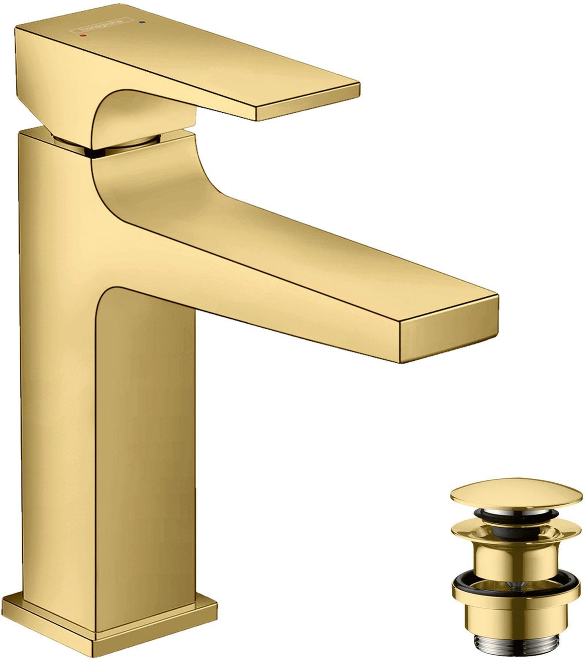 HANSGROHE Metropol Einhebel-Waschtischmischer 110 mit Push-Open Ablaufgarnitur, chrom