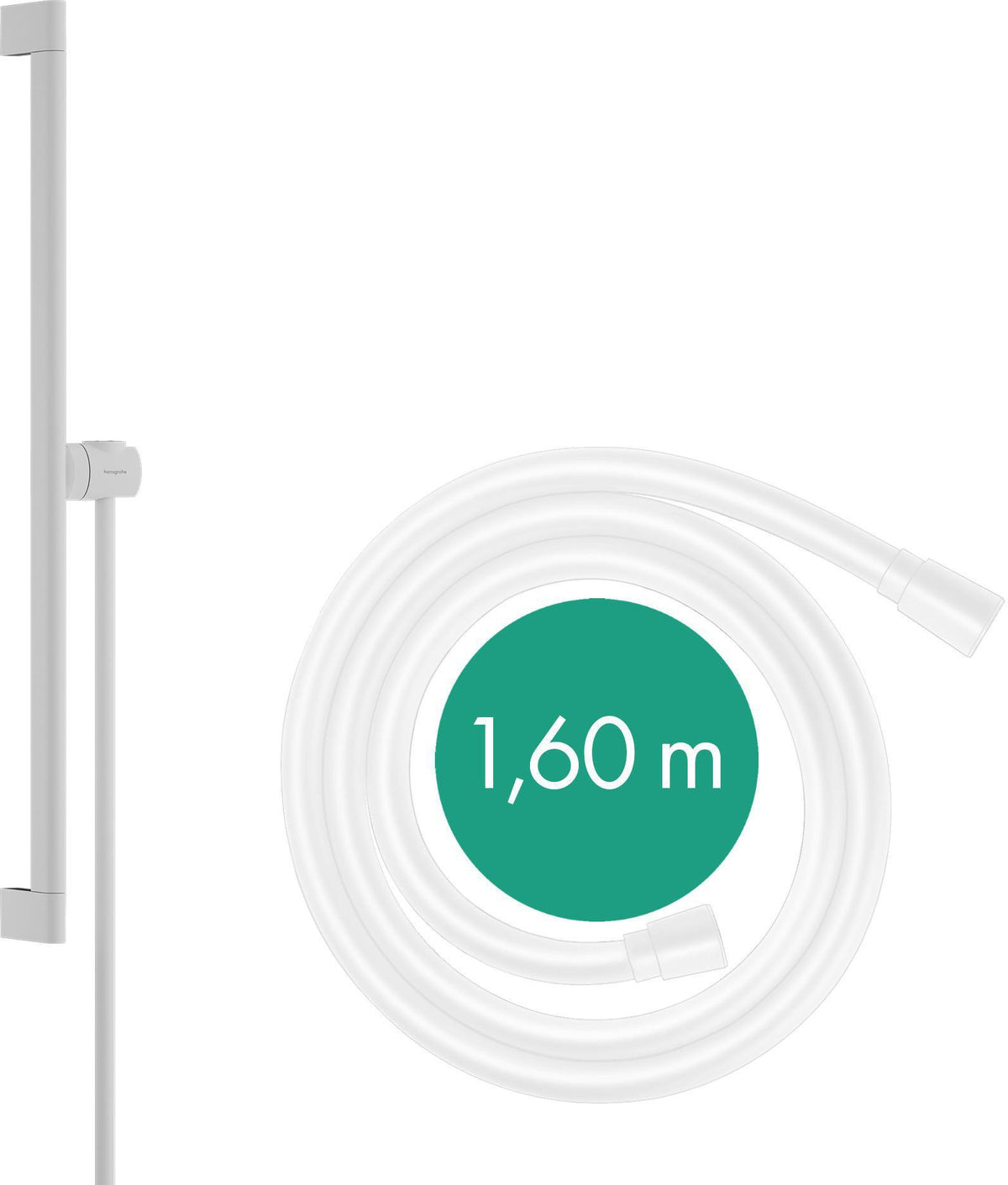 HANSGROHE Brausestange Unica S Puro 663 mm Easy Slide Chrom mit Brauseschlauch