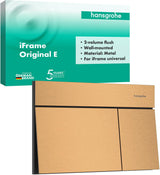 Hansgrohe iFrame Element E Betätigungsplatte mit 2-Mengen-Spülung, Metall, gebürstet