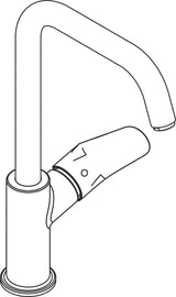 Hansgrohe Focus 240 Einhebel-Waschtischmischer mit Schwenkauslauf, chrom, ohne Ablaufgarnitur