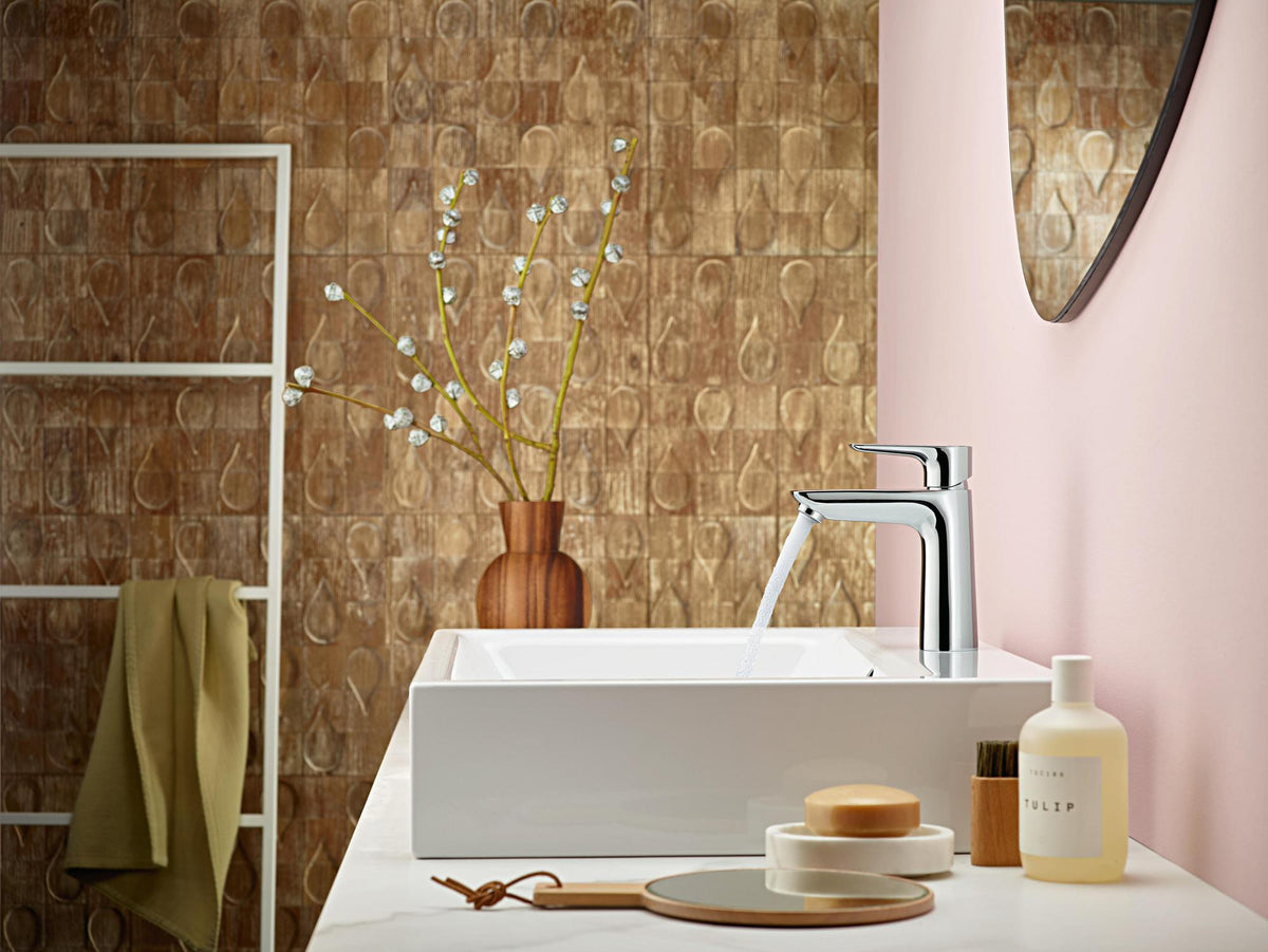 HANSGROHE Talis E Einhebel-Waschtischmischer 110 CoolStart mit Ablaufgarnitur, chrom