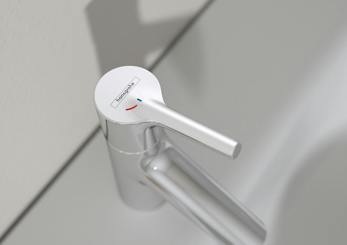 HANSGROHE Talis S Einhebel-Waschtischmischer 80 CoolStart mit Zugstangen-Ablaufgarnitur, chrom