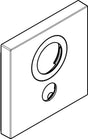 Hansgrohe Rosette ShowerSelect für vertauschte Anschlüsse 155x155 mm in Chrom – 1 Verbraucher