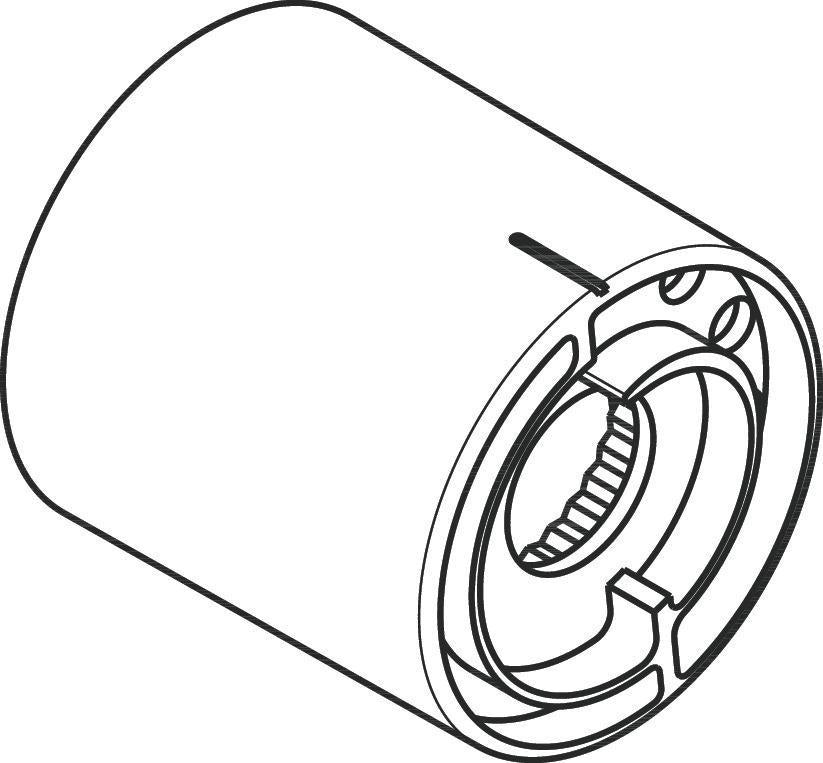 AXOR Massaud Absperrventil Chrom – Hansgrohe Ersatzteil für Brausestange 22 mm