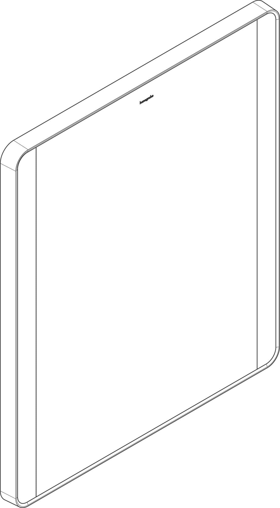 HANSGROHE Xarita Lite Q Wandspiegel 500x700 mm mit seitlicher LED-Beleuchtung und TouchlessSensor