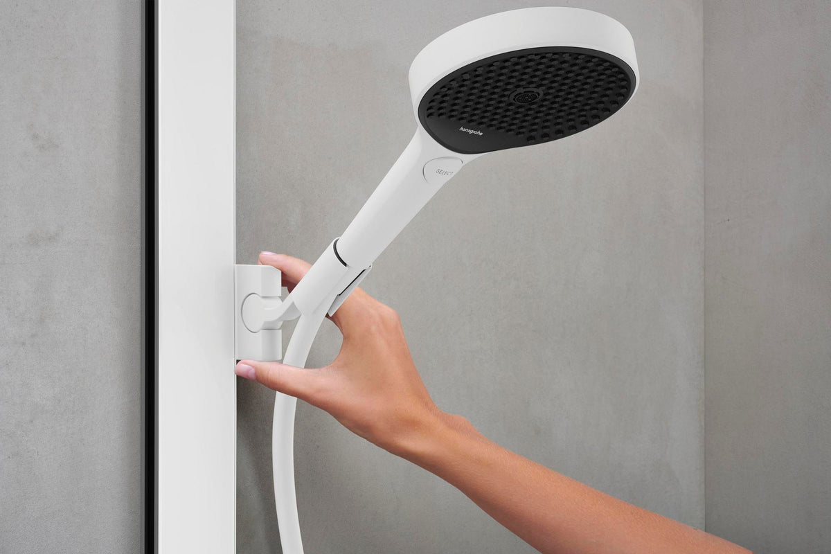 Hansgrohe Rainfinity 350 Showerpipe mit Kopfbrause 360 mm – Chrom, Thermostat, PowderRain