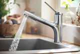 HANSGROHE Einbauspüle S51 450 SilicaTec graphitschwarz 1 Becken 60 cm Unterschrank