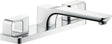 AXOR URQUIOLA 3-Loch-Wannenrandarmatur DN 15 mit Platte, chrom – thermostatische Temperaturregelung