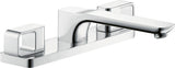AXOR URQUIOLA 3-Loch-Wannenrandarmatur DN 15 mit Platte, chrom – thermostatische Temperaturregelung