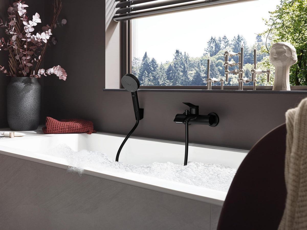 HANSGROHE Wannenmischer Vivenis Aufputz Chrom – WaterfallStream, 2 Verbraucher, DN15