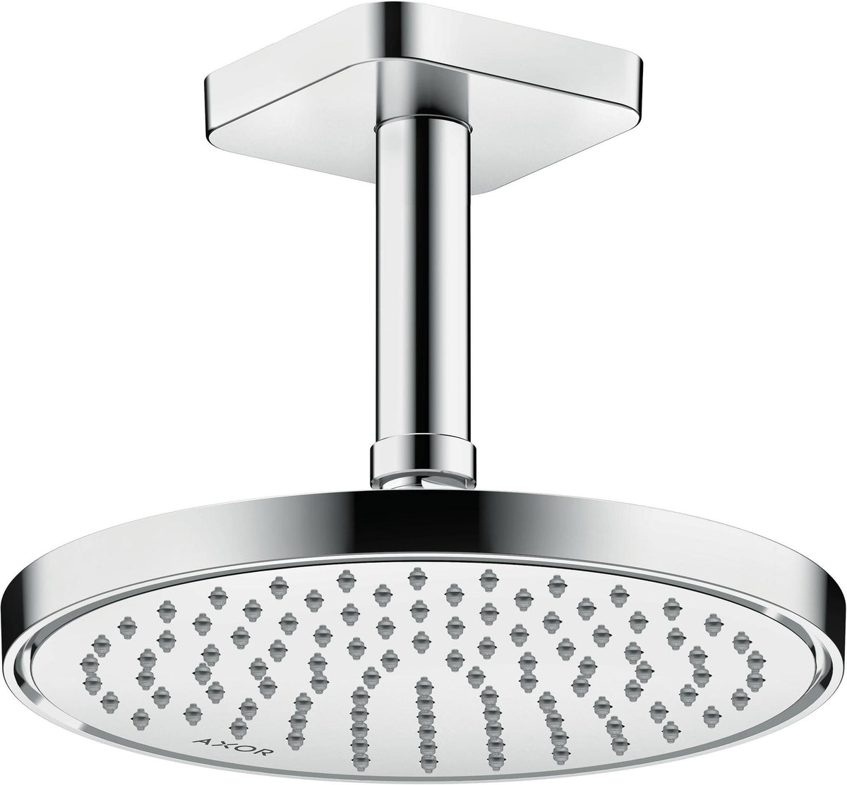 AXOR Kopfbrause 220 1jet chrom – Rain-Strahl, 220 mm, Wand- oder Deckenmontage