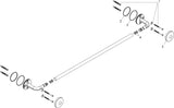AXOR Universal Circular Badetuchhalter 800 mm mattweiß – Wandmontage, verdeckte Befestigung, 1 Stange