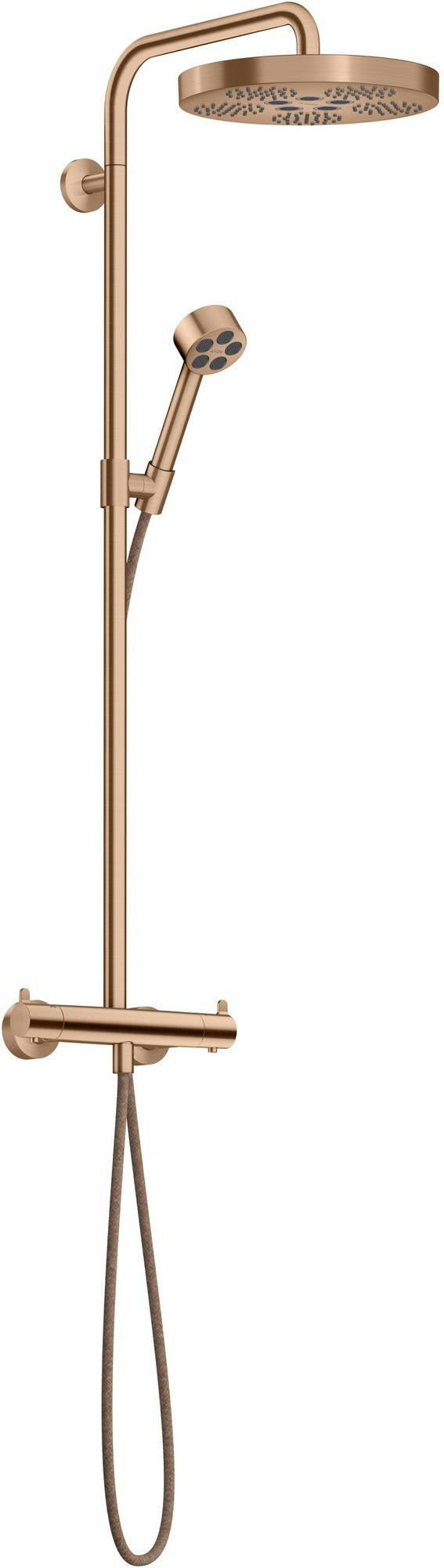AXOR One Showerpipe mit Thermostat und Kopfbrause 280 1jet in Chrom