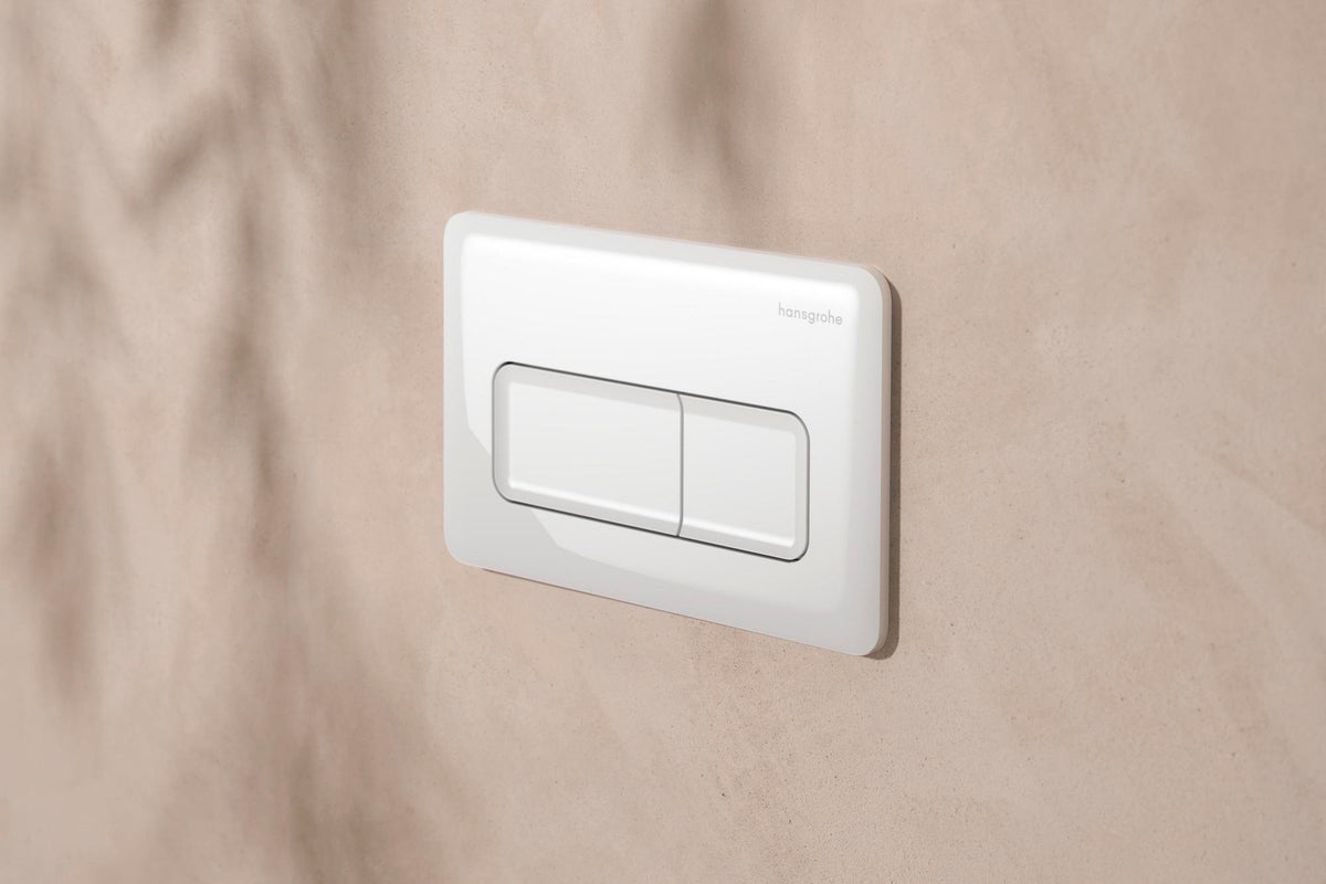 Hansgrohe iFrame Original Q Betätigungsplatte mit 2-Mengen-Spülung in Chrom