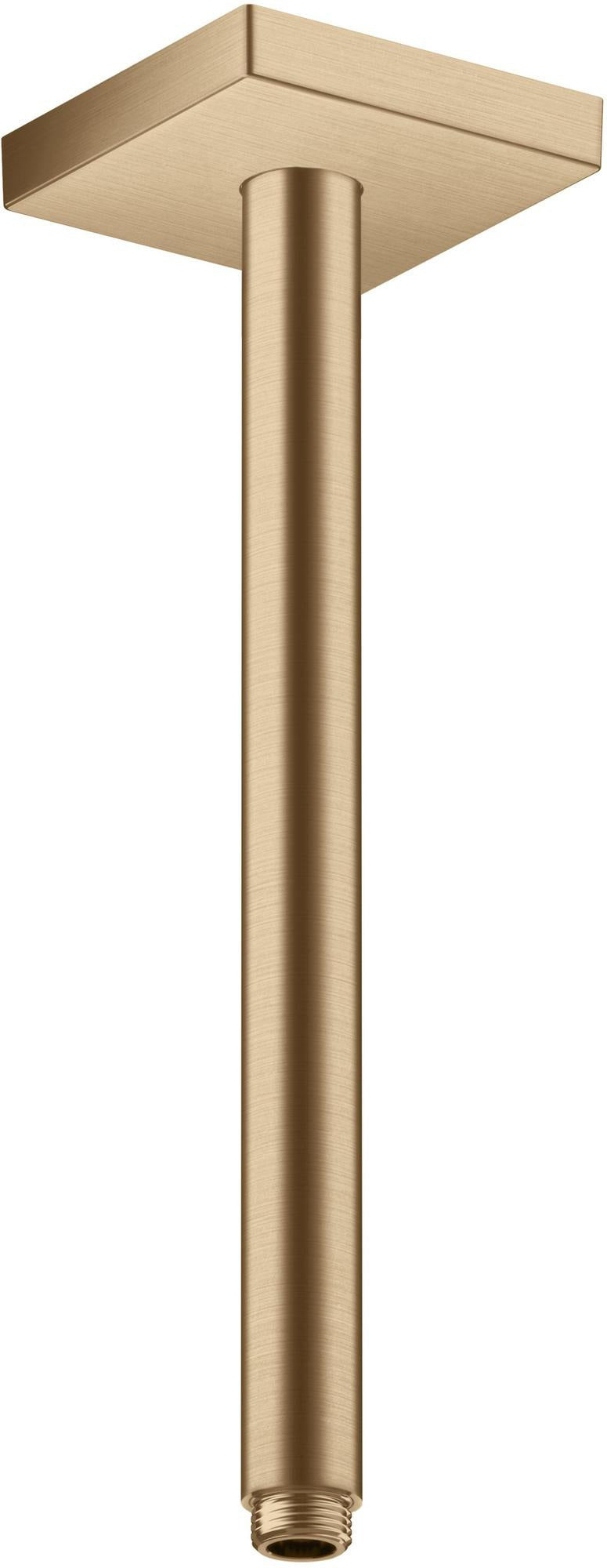 AXOR Decken-Anschlussstück 300 mm DN 15 eckig brushed brass
