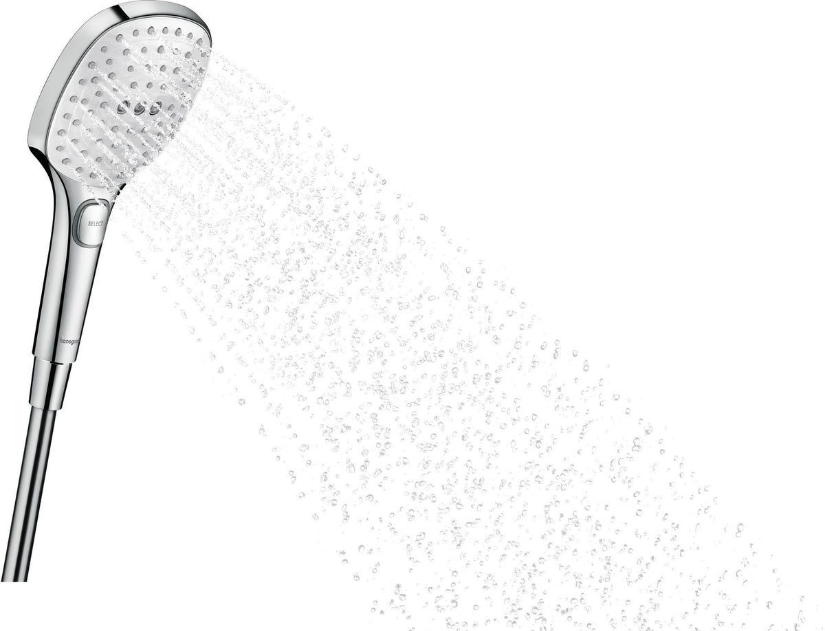 HANSGROHE Raindance Select E 120 3jet Handbrause mit Select-Taste und QuickClean in Chrom