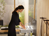 HANSGROHE Metropol Einhebel-Waschtischmischer 110 mit Push-Open Ablaufgarnitur, chrom