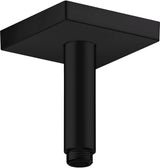 AXOR Decken-Anschlussstück 100 mm DN 15 eckig in Edelstahl-Optik von Hansgrohe