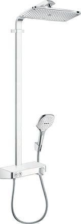 HANSGROHE Showerpipe Raindance Select E 360 ShowerTablet – Duschsystem mit Thermostat & Sicherheitsglas-Ablage