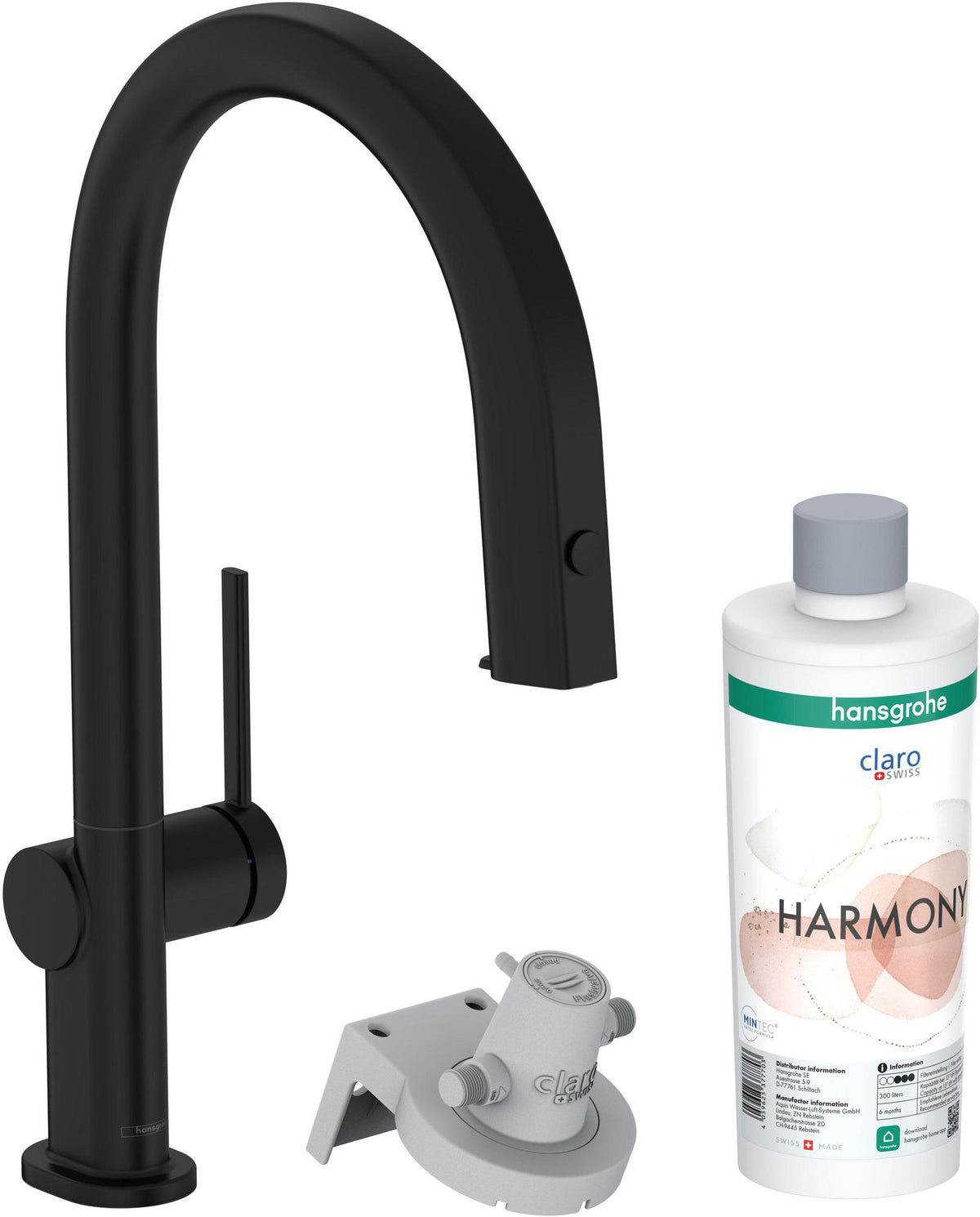 HANSGROHE Aqittura M91 Filtersystem 210 – Ausziehschlauch, 1 Jet, Starter Set, Chrom