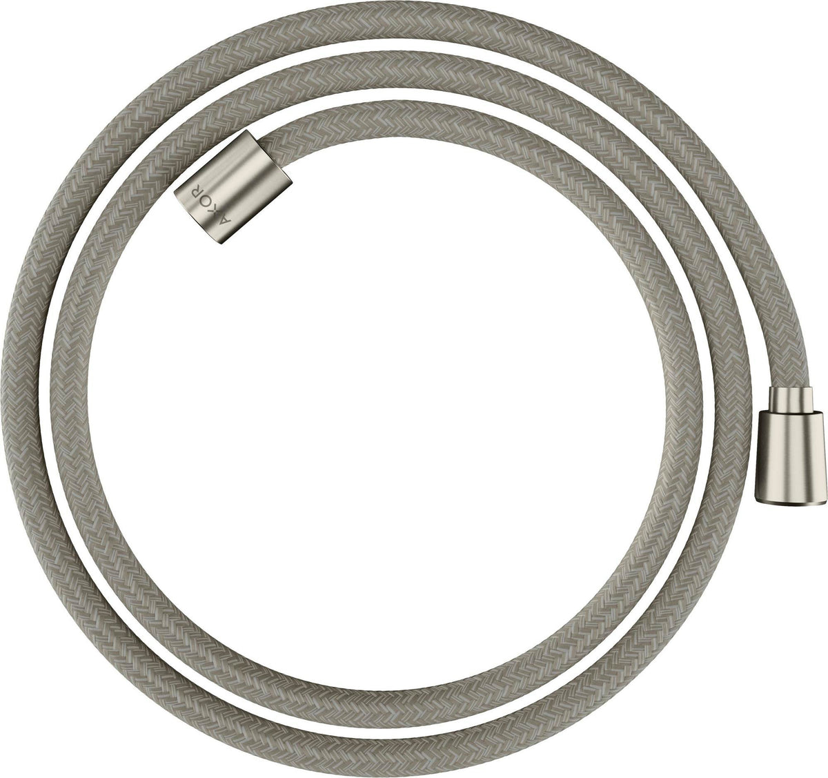AXOR ShowerSolutions Textilbrauseschlauch 160 cm mit konischer und zylindrischer Mutter, Chrom