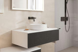 HANSGROHE Xuniva Evo S Aufsatzwaschtisch 400x400mm matt schwarz ohne Hahnloch